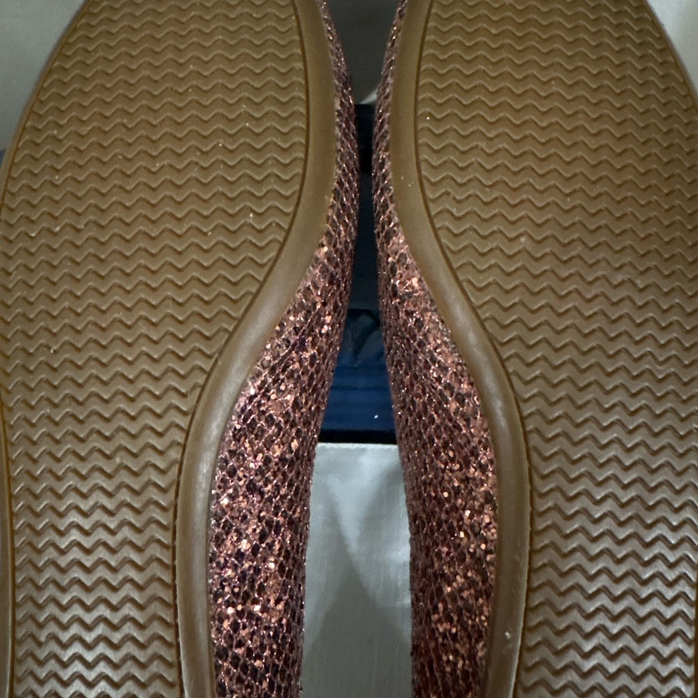 Sperry Sparkling Brown Ballerina Flats with Tassels SIZE 9.5 NEW WITHOUT BOX - Picture 4 of 5